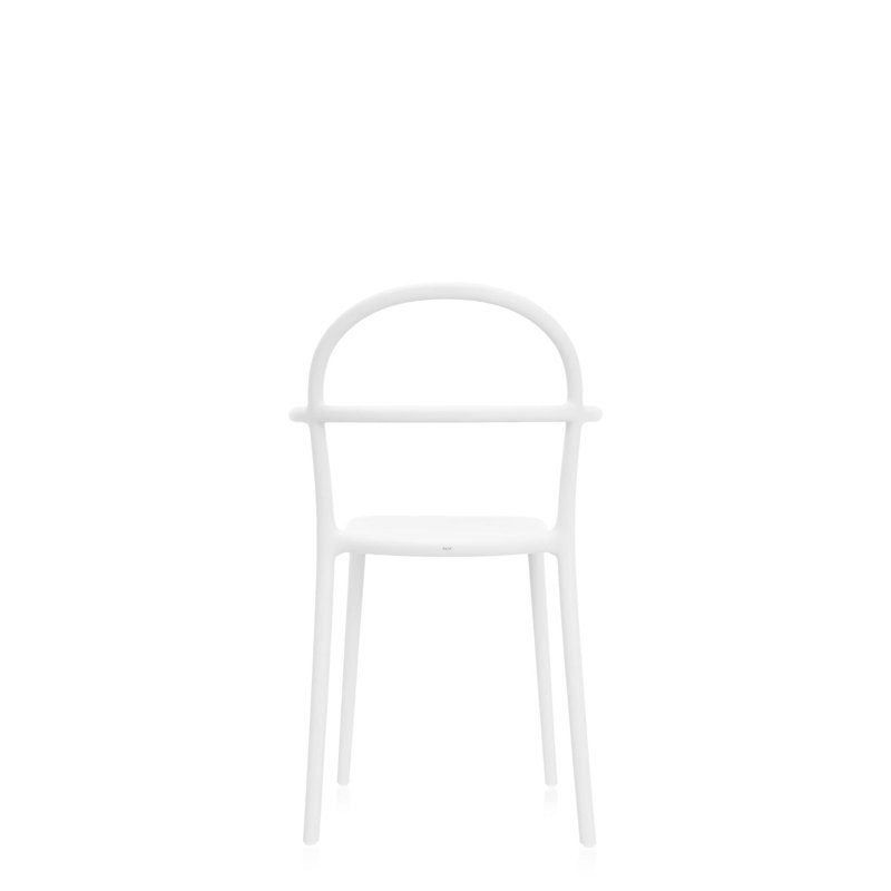 Generic C Arm Chair, White