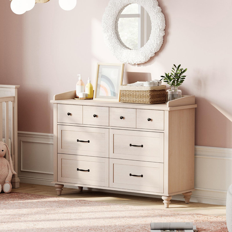 Commode 6 tiroirs Scarlett Kids, Beige