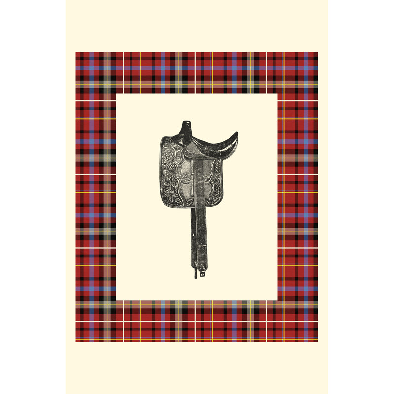Saddle And Plaid III by Vision Studio - Wrapped Canvas Art Prints, 46cm H x 30cm W x 3.8cm D