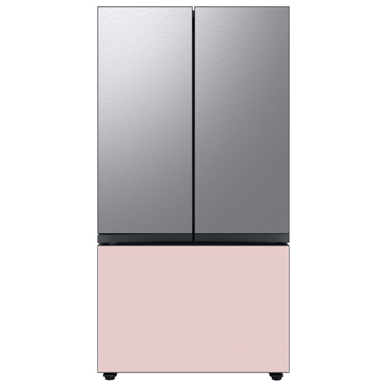24 cu. ft. Smart Bespoke 3-Door French-Door Refrigerator with Customizable Panel Colors and AutoFill Water Pitcher in Custom Panel-Ready