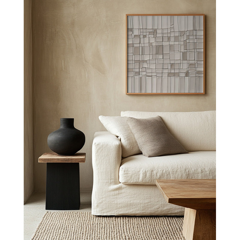 Tiles Nao1, 20" H x 20" W, Tan