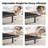 Adjustable Bed Frame With Gel Memory Foam Mattress, Electric Bed Frame With Massage,APP Control & Wireless Remote, Graphene Fabric Cover, Pressure Relief, Mattress In A Box-942652791-945508161