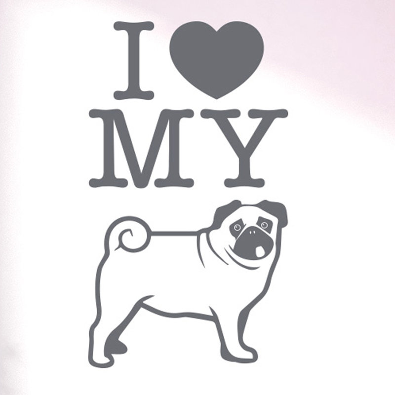 Animals Wall Decal, Grey, Medium