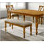 Banc de salle à manger en bois avec coussin, banc de style maison de campagne, entrée, cuisine