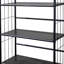 37" Tall 3-Tier Metal Standing Book Shelf-1530203452