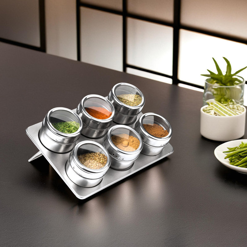 Freestanding Stainless Steel Spice Rack