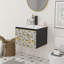 Meuble-lavabo flottant avec lavabo