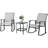 3 Piece Rocking Bistro Set with Rocker Chairs and Glass Coffee Table Set of 3, Rectangular Porch Furniture for Small Space,-109629943