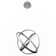 Tumbling 3 - Light Dimmable LED Globe Chandelier