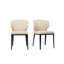Chaise de salle à manger Delaney beige chaud - ensemble de deux-795054544