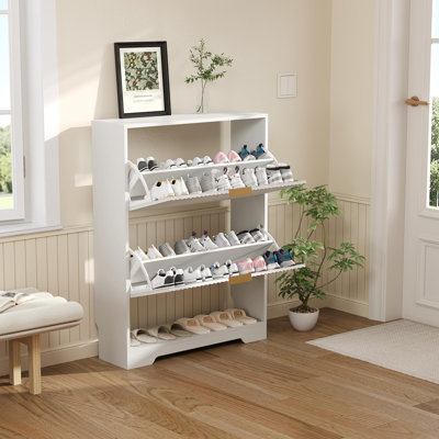 Rangement à chaussures 29,9 po Mid-Century