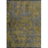 Rapture Gray/Lemon Camouflage Luxury Area Rug