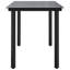 Glass Top Metal Base Dining Table