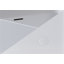 Baignoire 51 po à surface solide matte, baignoire autoportante en pierre de résine à surface solide, baignoire blanche matte à surface solide, baignoire autoportante avec trop-plein et bonde escamotable