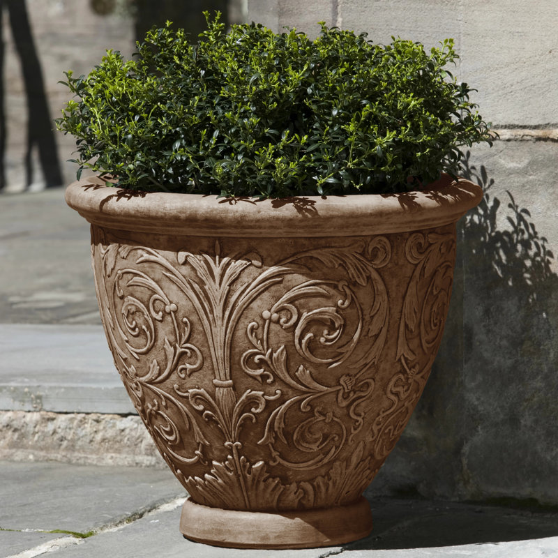 Pot à fleur en pierre Sevan, Pierre calcaire vieillie, Moyen