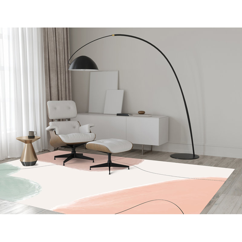 Achouhada Vinyl Machine Printed Area Rug, Rectangle 133 x 200cm