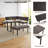 3-Piece Mdf Top Dining Table Set 47.2 In. Rectangle Table, 1  Sofa Corner Bench And 1 Bench-1253167179-1270367481