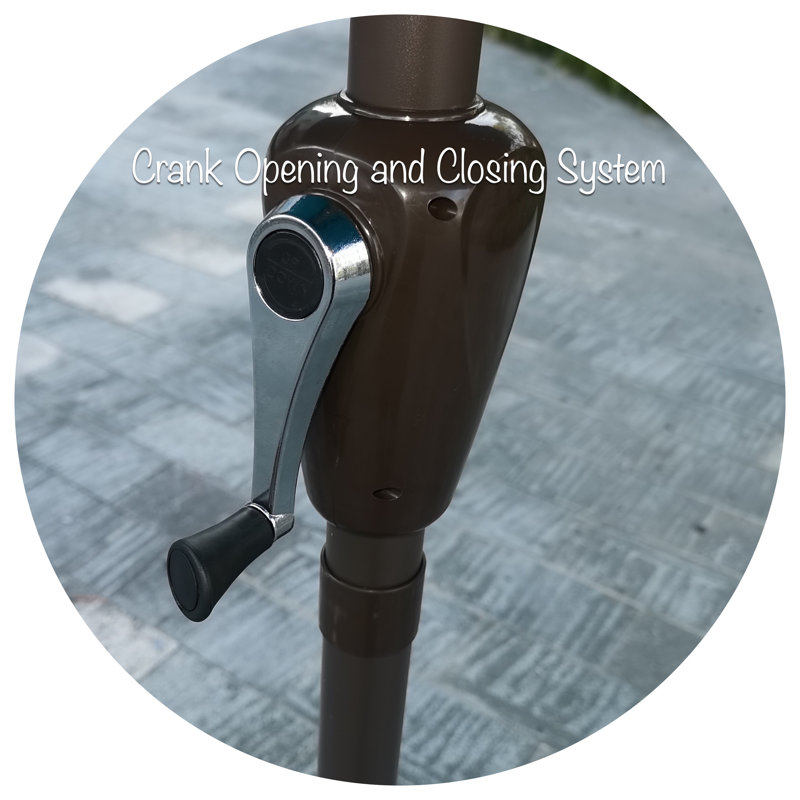 Parasol de marché 9 pi Vanderpool, Bleu marine