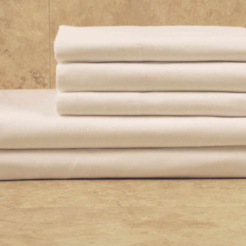 Dependability By 1888 Mills Linen Fitted Sheet Set, Queen Fitted Sheet