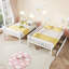 Lit superposé double au-dessus de double avec tiroirs de rangement, échelle et garde-corps - convertible en 2 lits doubles, blanc-970518095
