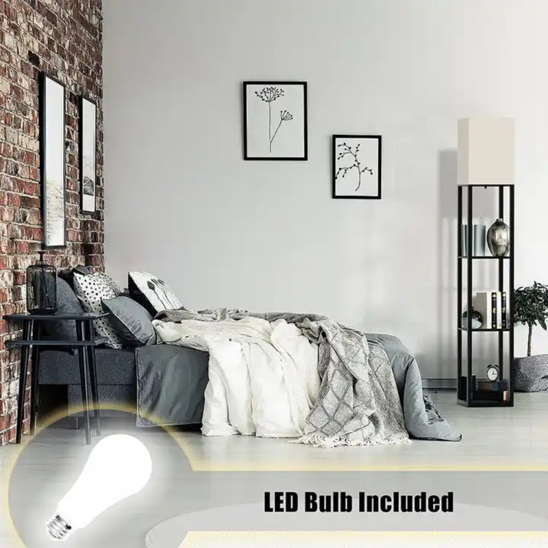 Floor Lamp With Bracket, Gloss