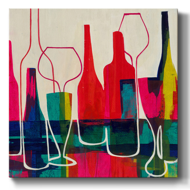 Soulevez votre verre, H 16 po x l 16 po x P 1,5 po