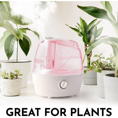 Zulay Home Cool Mist Humidifiers For Bedroom (2.2L Water Tank) - Quiet Ultrasonic Humidifiers For Large Room With Auto Shutoff Feature - Air Humidifier For Plants, Nursery, Kids Room (Gray)