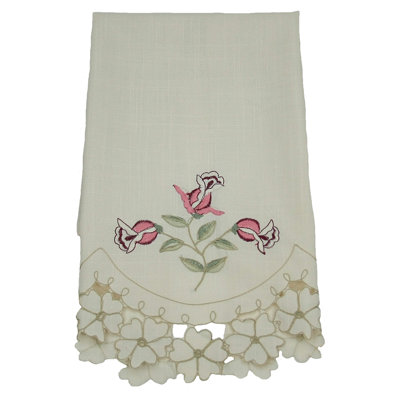 Rose Garden Embroidered Kitchen Towel