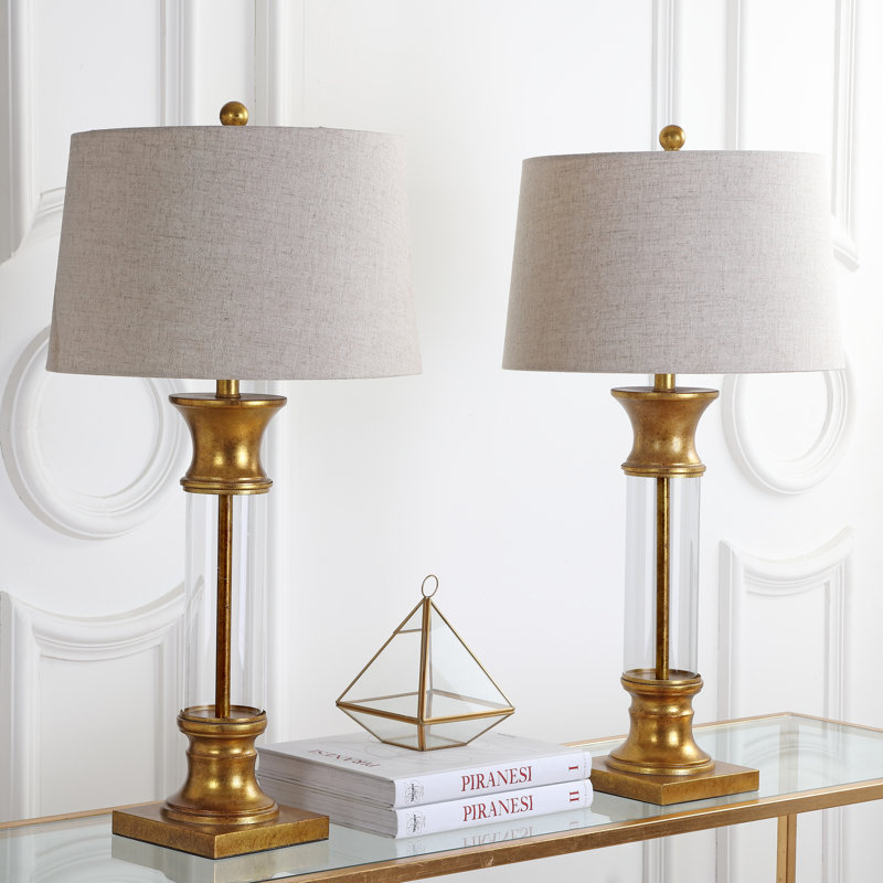 Lavdim Table Lamp, Gold/Clear