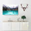 The Almaty Lake In Kazakhstan In Abstract - Wrapped Canvas-55339514