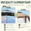 Pavillon de jardin en aluminium l 16 pi. X P 12 pi. 
