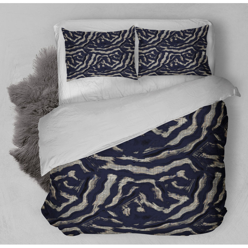 Twill Abstract Comforter, King Comforter + 2 King Pillowcases
