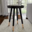 Table d'appoint moderne avec plateau, noir-1041369854