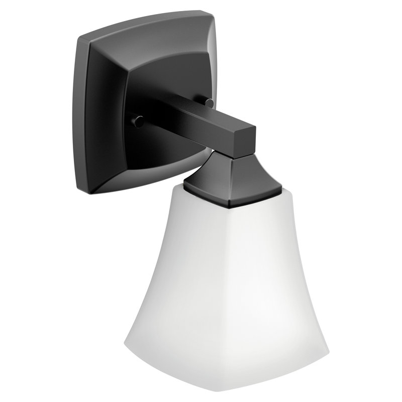 Éclairage pour salle de bain 4 lumières Moen Voss, 1, Noir mat