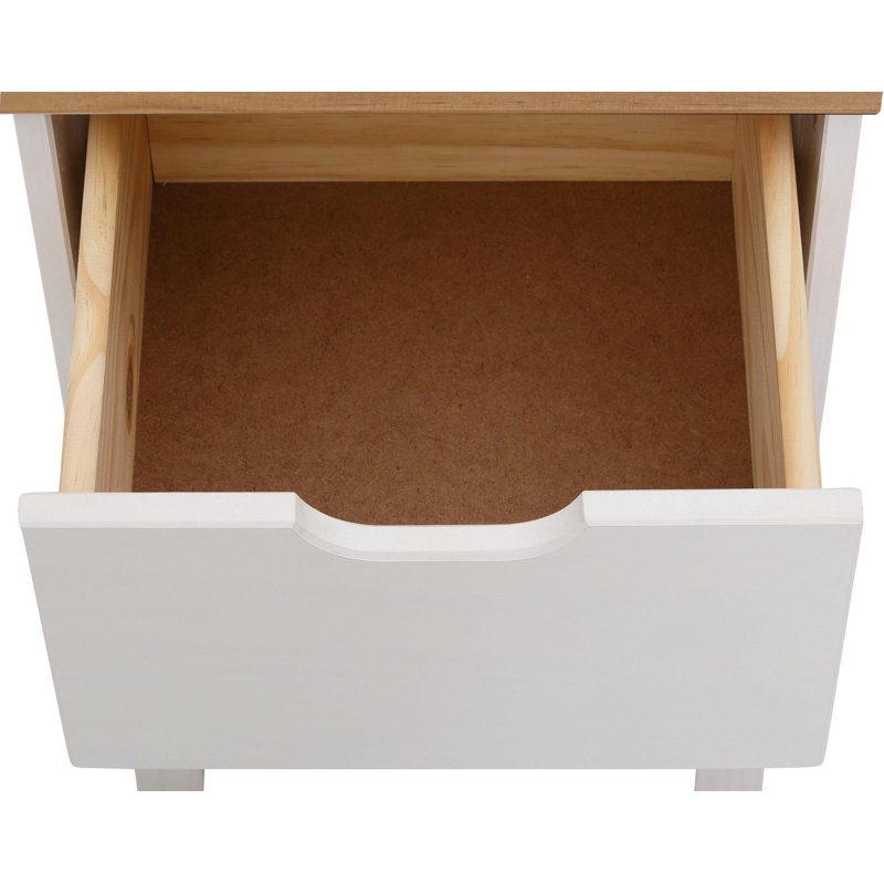 Gerace 38cm W Solid Wood Bedside Table