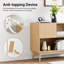  39.3” Mid - Century Modern Storage Cabinet with Storage, Solid Wood Legs-Oak-717951403