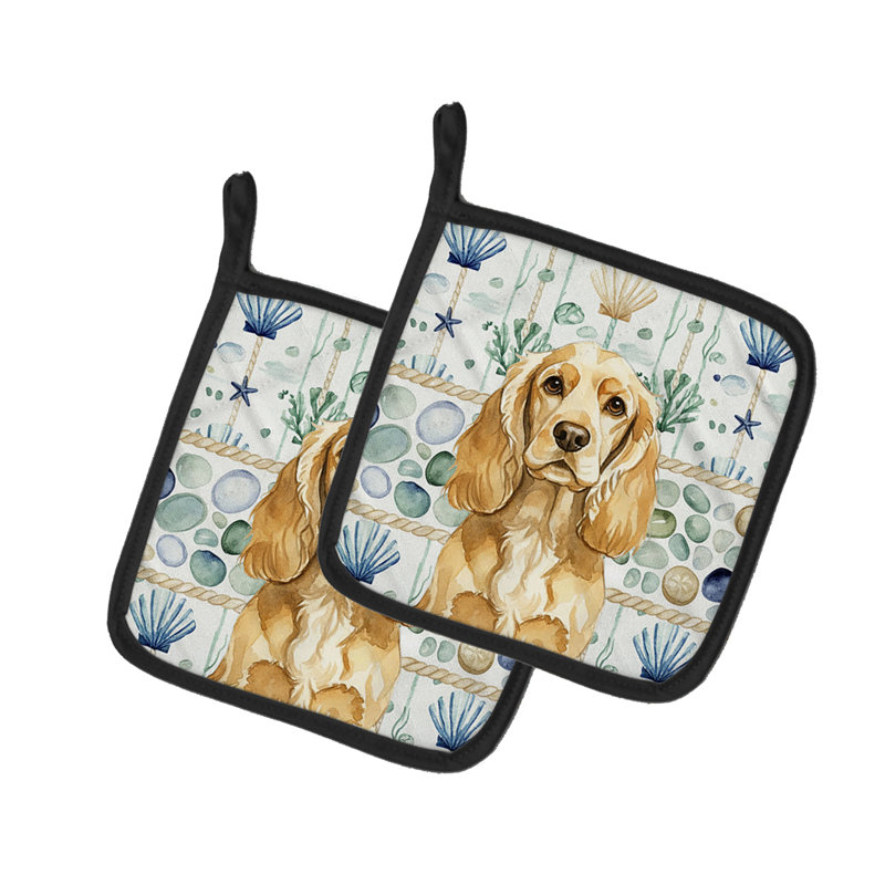 Paire de poignées Buff Cocker Spaniel