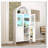 Arch Storage Pantry Cabinet with LED Lighting-696885180