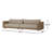 Marnier 133" Wide Loveseat