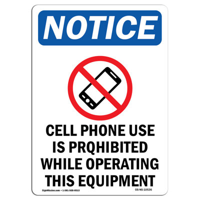 Cell Phone Use Is Sign with Symbol