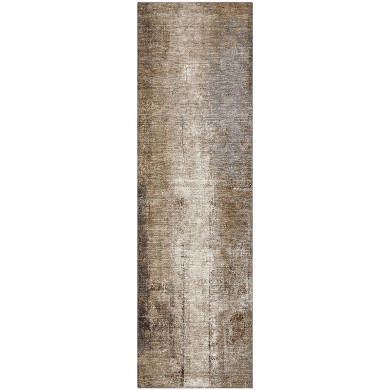 Premium Machine Washable Mouton Abstract Rug, Runner 2'3" x 7'6"