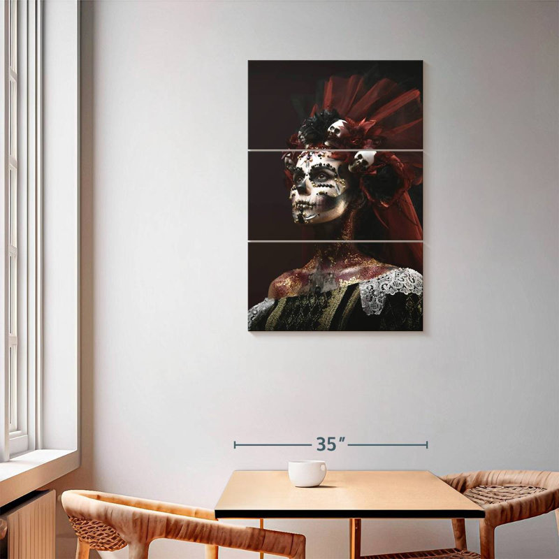 Squelette Hitzel Santa Muerte, H 57 po x l 36 po