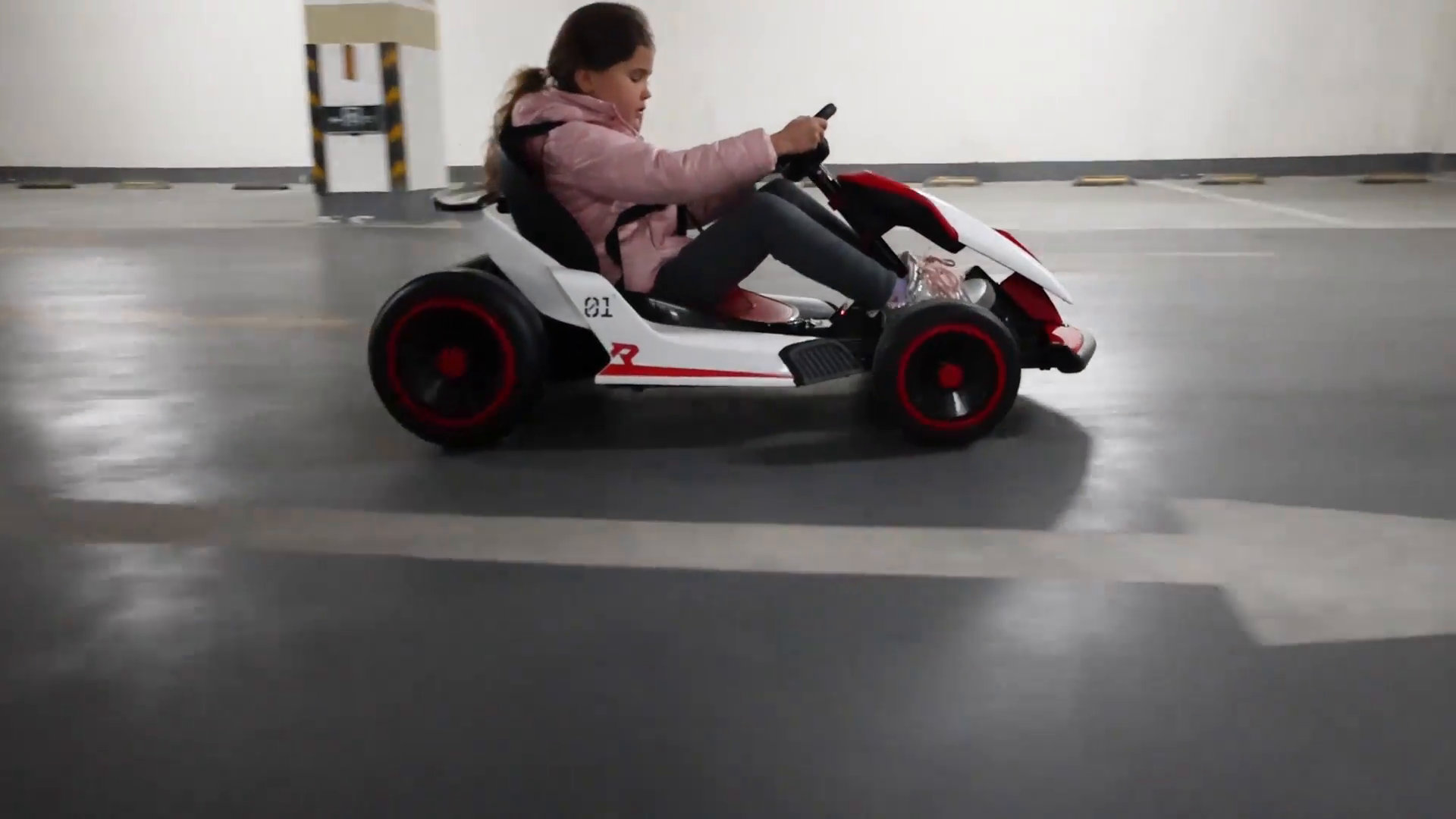 JOYRACER 24V 2WD Ride On Race Car for Kids, Drift Kart Car W/ 10Ah