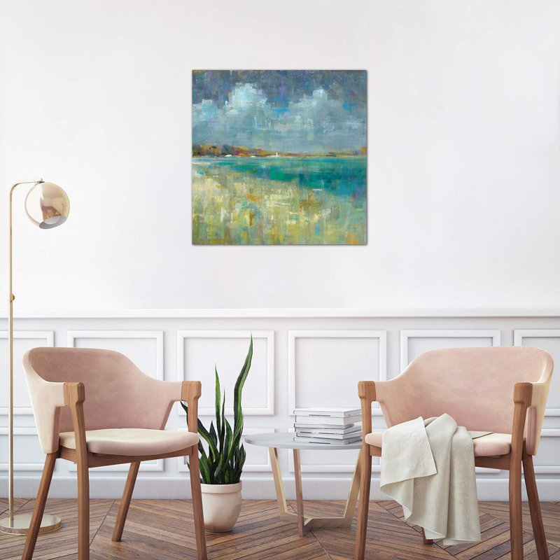 Sky And Sea by Danhui Nai - Wrapped Canvas Painting, 66.04 cm H x 66.04 cm W x 1.91 cm D