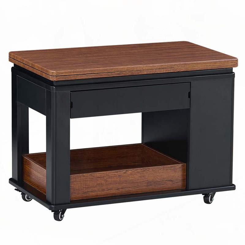Latitude Run® Coffee Table with Foldable Top & Casters - Wayfair Canada
