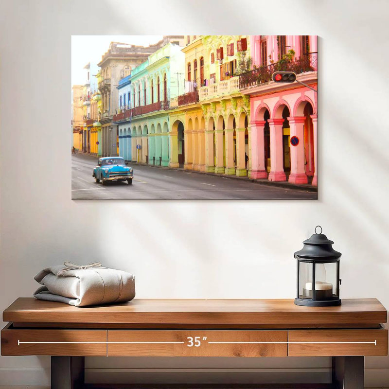 Lilie Rainbow Havana Buildings, 8" H x 12" W