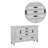 Clemen 64'' W 5 - Drawer Dresser-198963241