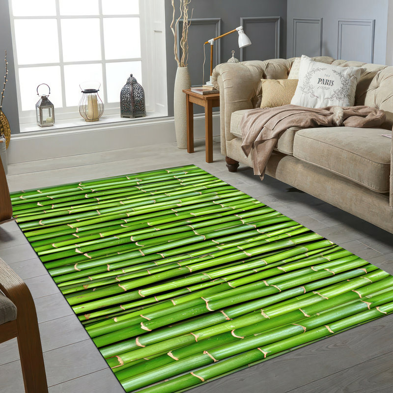 Exquisite Soft Pile Printed Rug with Intricate Floral Design Suitable for Enhancing Your Living Room or Bedroom Decor