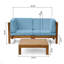 Causeuse modulaire à 2 places avec table basse Brava