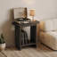 Solid Wood End Table for Living Room, Rectangular Narrow Side Table with 2- Storage Shelves, Bedside Table Nightstand for Bedroom,  23.6" W x 11.8" D x 23.6" H-989927809